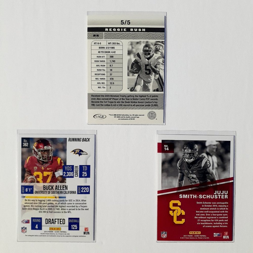Southern California Trojans 9 Card Lot - CFTBL [9_9_1] - Picture 6 of 8